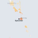 Map: 7.3 magnitude earthquake near Vanuatu