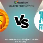 BBL 2024-25 Game 12 SCO vs. HEA Match Prediction