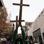 Protests erupt in Syria after Christmas tree is lit