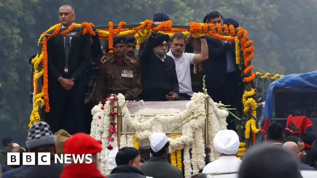 Former Indian Prime Minister mourns at state funeral