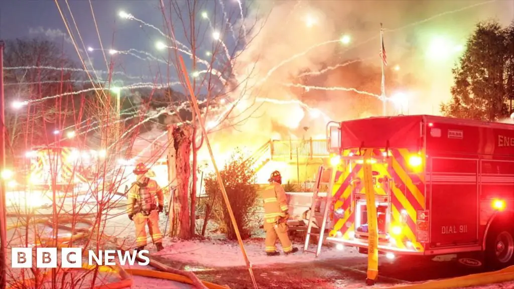 Fireworks explode during a house fire in Massachusetts