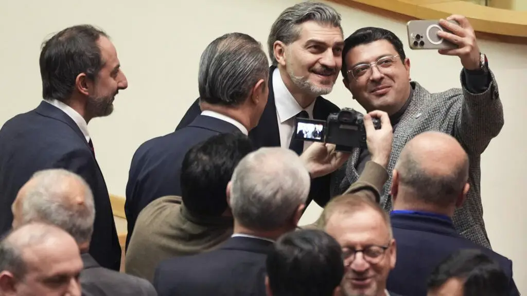 Kavelashvili was sworn in as Georgian president, and his predecessor promised to continue fighting