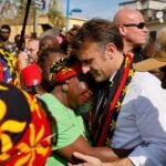 Macron examines cyclone devastation in Mayotte