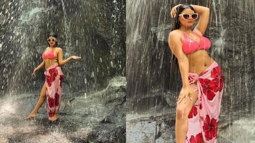 Viral Desi Video (Watch): Desi Bhabhi’s Waterfall Video Breaks the Internet