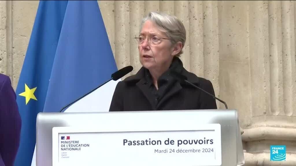 France’s former prime minister Elizabeth Borne is appointed education minister