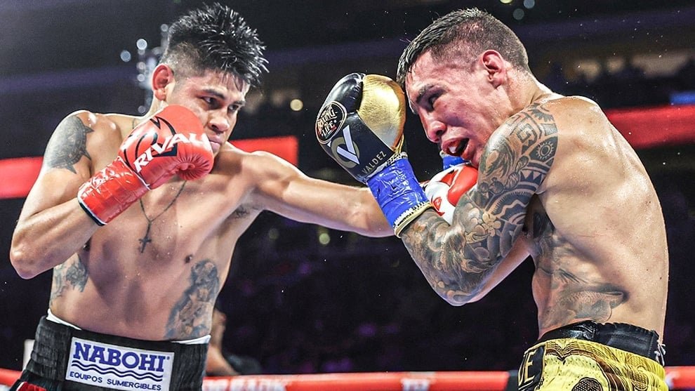 Navarrete knocked Valdez unconscious with a body shot in the 6th round of the rematch