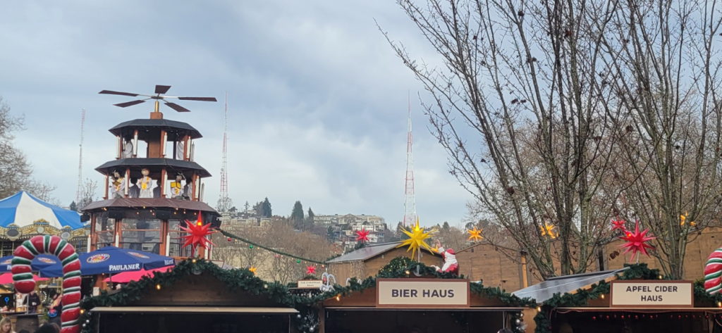 Business at the Seattle Christmas market was “very good.”