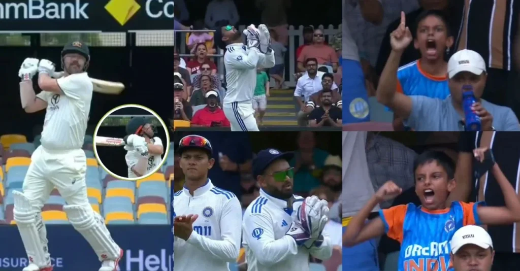 OUT vs IND (WATCH): Indian fan follows up Mohammad Siraj’s famous celebration to give Travis Head a fierce farewell at the Gabba Test