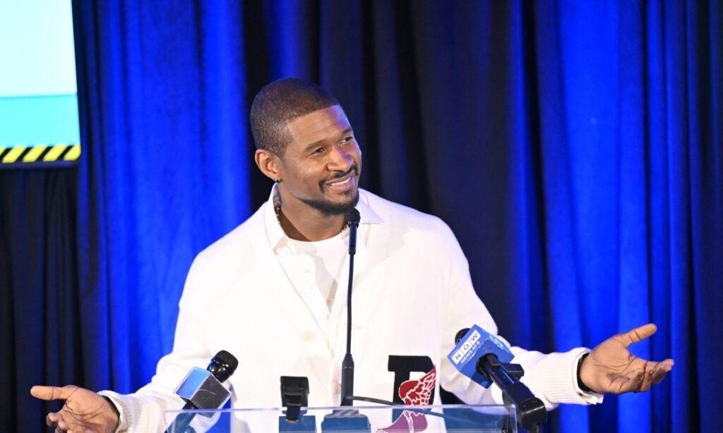 Usher reacts to woman’s daring Cherry Game performance