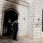 Israeli settlers defaced a mosque and set it on fire | Occupied West Bank