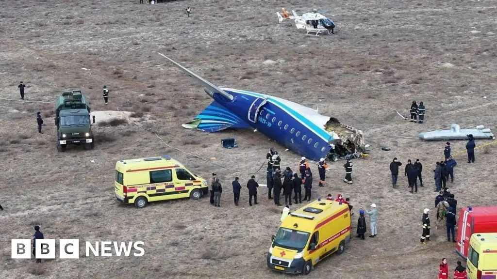 Dozens of people die in an accident involving Azerbaijan Airlines