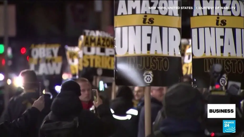 Amazon workers go on strike days before Christmas