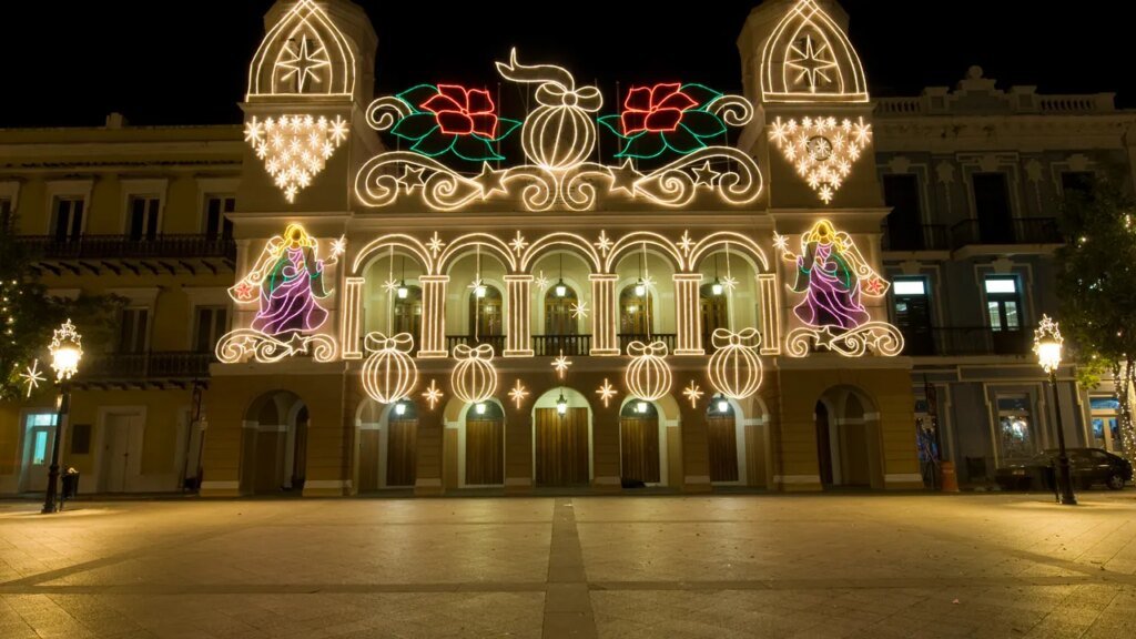 The Christmas season in Puerto Rico lasts over a month. From December to January, songs are sung and lights illuminate the streets