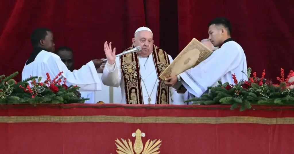 Pope delivers Christmas message to Catholics worldwide as Holy Year 2025 begins