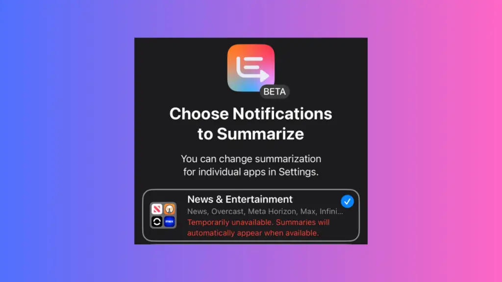Apple’s latest iOS beta quietly kills AI message notifications