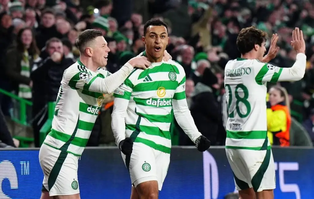 Watch a young Celtic fan chant for the Young Boys fans after the Champions League duel