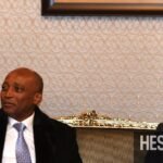 Lekjaa receives the CAF president in sales in front of AFCON