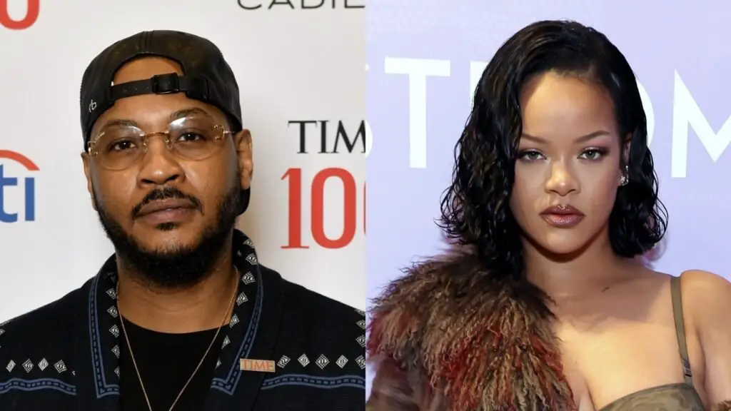 Carmelo Anthony Talks Viral ‘Risk It All’ Photo With Rihanna (Video)