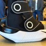 We tried on Nike shoes that look like boats and can squeeze and warm your stressed, tired feet