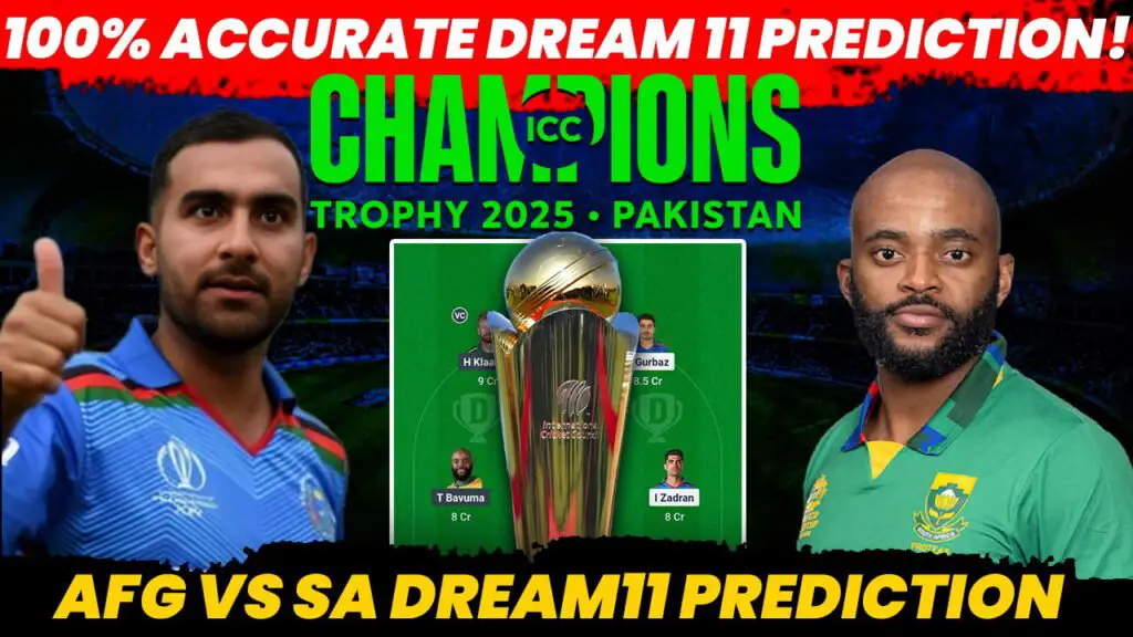 AFG VS SA 3. Odi Dream11 Team: Fantasy tips, Match Preview & AMP; Probable XIS