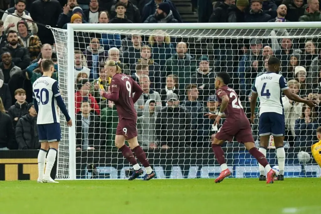 Tottenham 0-1 Man City: returnee Haaland opens a goal for the dominant city