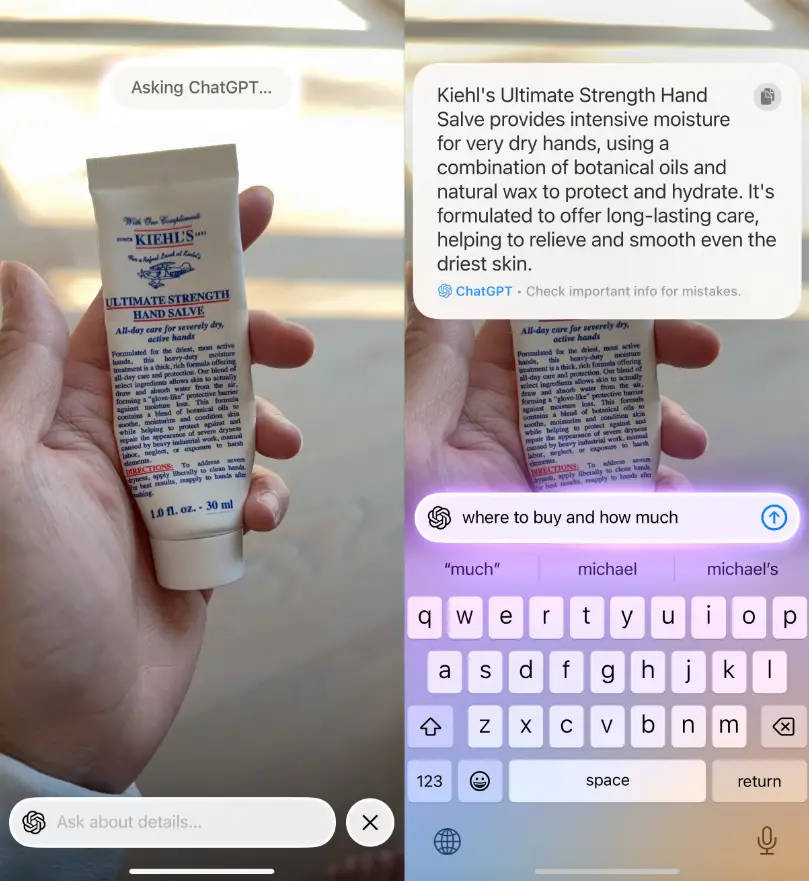 An iOS update gives iPhone 15 Pro owners visual intelligence