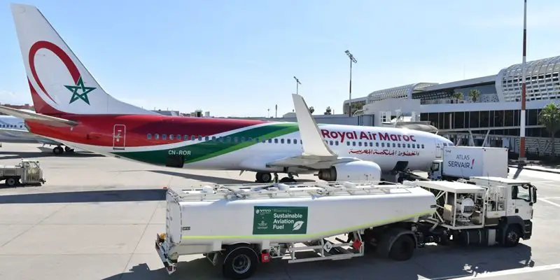 RAM: First flight Morocco Europe with sustainable fuel