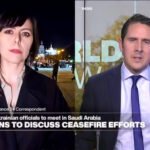 Senior US and Ukrainian officials who meet in Saudi Arabia while Russian attacks are continued