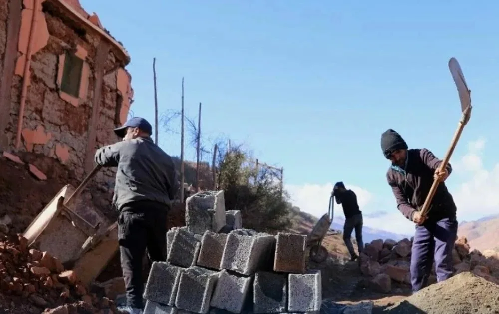 Over 33,600 families build up houses after Al Haouz can rebuild over 33,600 families to Al Haouz earthquake
