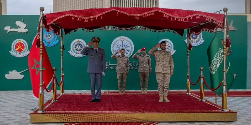 Saudi Arabia: General of the Army Corps Mohammed Berrid on a job visit