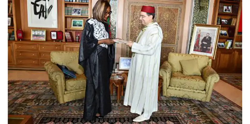 Baïpo-Temon transfers a message from the Central African President to SM the King