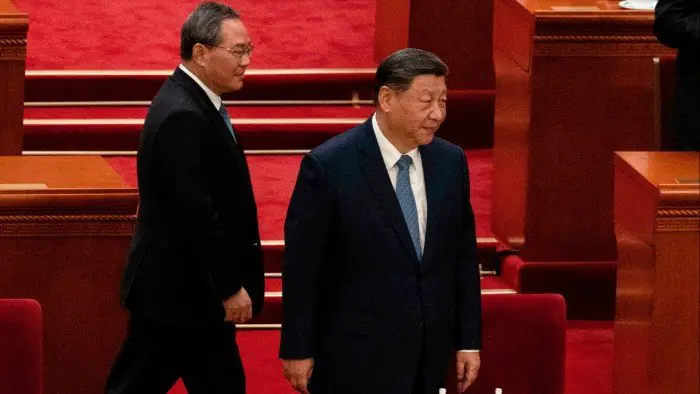 China projects confidence in the economy with a growth goal of ‘around 5%’