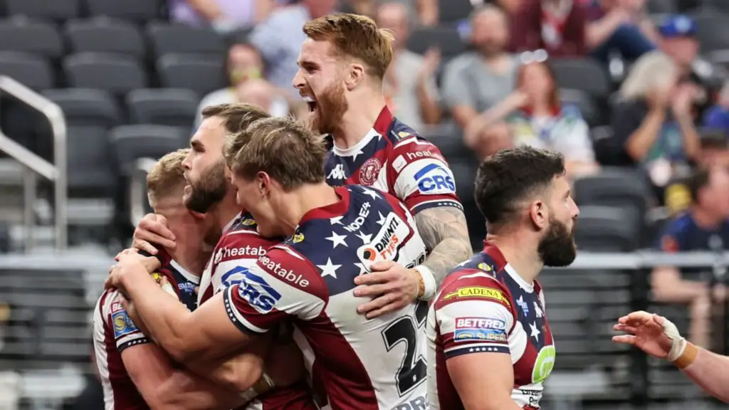 Super League in Las Vegas: Wigan Warriors dominate Warrington Warrington Wolves in the 48:24 victory in the Allegian Stadium | Rugby League News