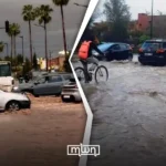 Marrakech flooded after the turbulent rain hits the city, the Marrakech flooded
