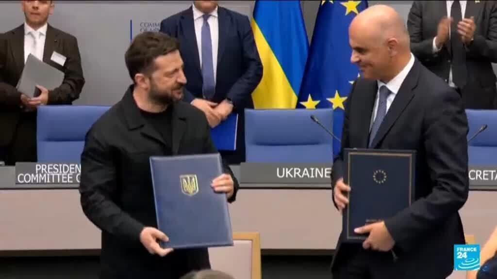 Zelensky, Europe Rights Body Sign Accord for Ukraine was Tribunal
