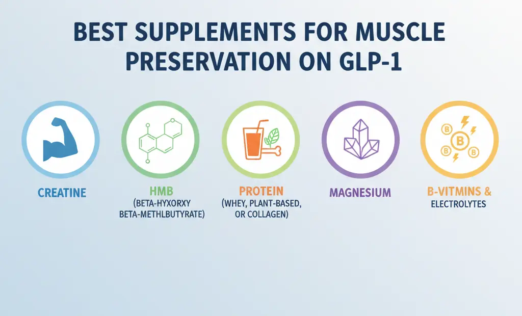 Best nutritional supplements for muscle preservation on GLP-1