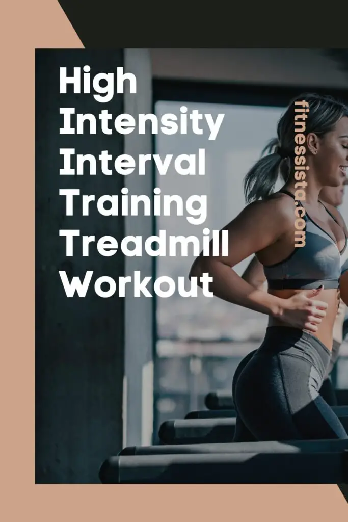 Training with high intensity interval -Treadmill training