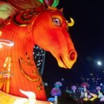 Mulan, mythical creatures, shine at the annual Chinese Lantern Festival