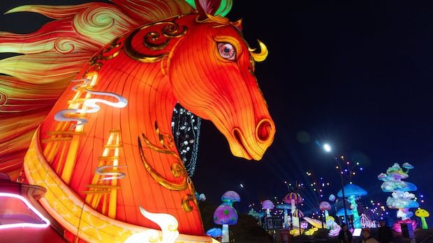 Mulan, mythical creatures, shine at the annual Chinese Lantern Festival