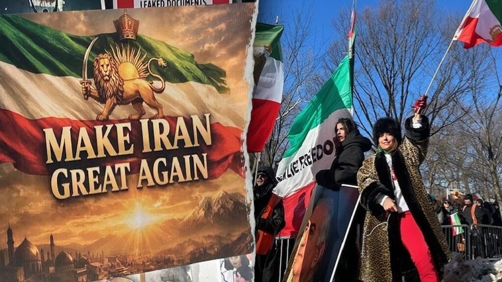Trump-Iran protesters gather on Fifth Avenue in New York City, demanding action from the regime