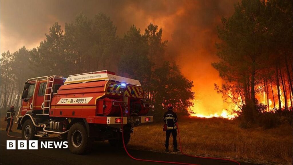 France evacuates 20,000 people as wildfires spread across southwest